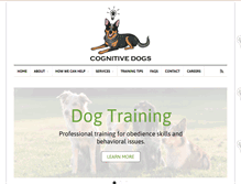 Tablet Screenshot of cognitivedogs.com